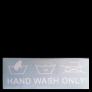 Aufkleber 006  HAND WASH ONLY