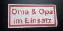 Aufkleber 018 - Oma & Opa im Einsatz