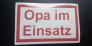 Aufkleber 020 - Opa im Einsatz
